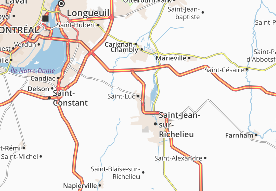 Kaart Plattegrond Saint-Luc