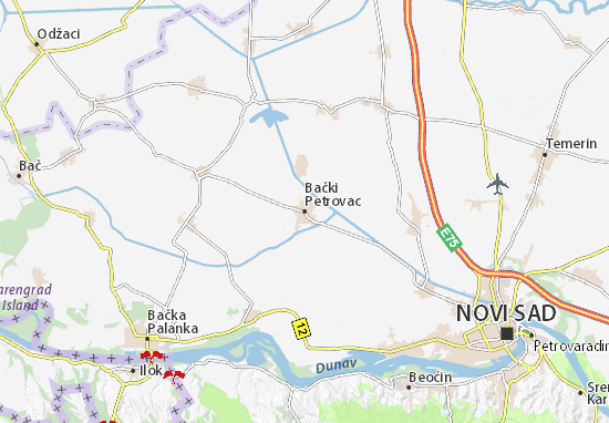 Kaart Plattegrond Bački Petrovac