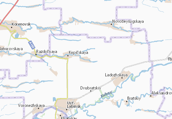 Kaart Plattegrond Vostochnaya