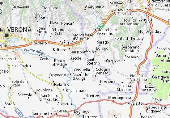 Karte Stadtplan Santo Stefano