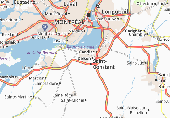 Karte Stadtplan Saint-Constant