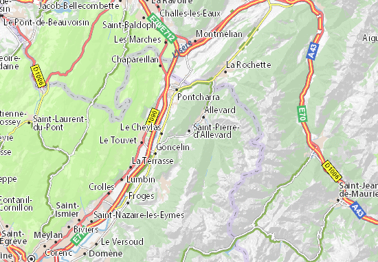 Saint-Pierre-d&#x27;Allevard Map