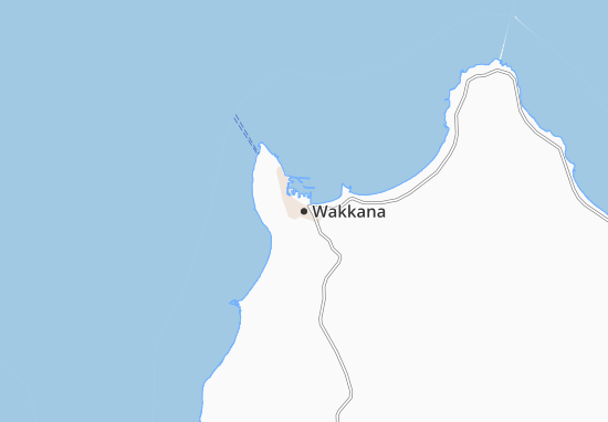 Karte Stadtplan Wakkana