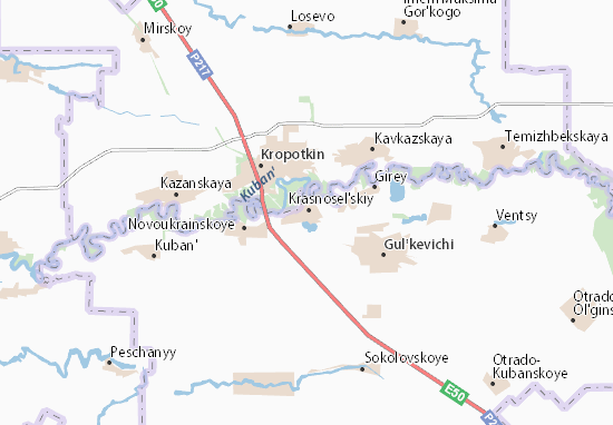 Karte Stadtplan Krasnosel&#x27;skiy