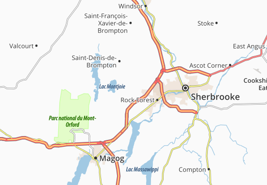 Saint-Élie-d&#x27;Orford Map