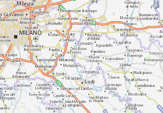 Karte Stadtplan Spino d&#x27;Adda