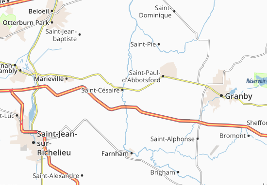 Carte-Plan Saint-Césaire
