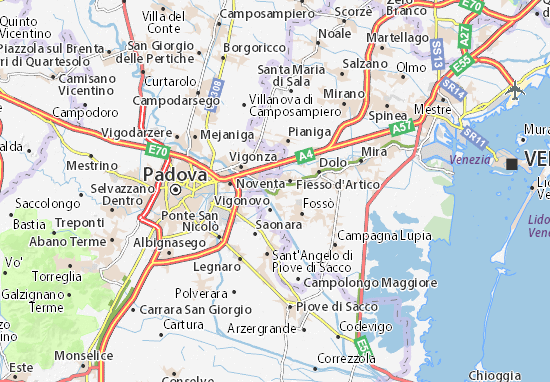 Karte Stadtplan San Pietro