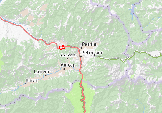 Petroşani Map