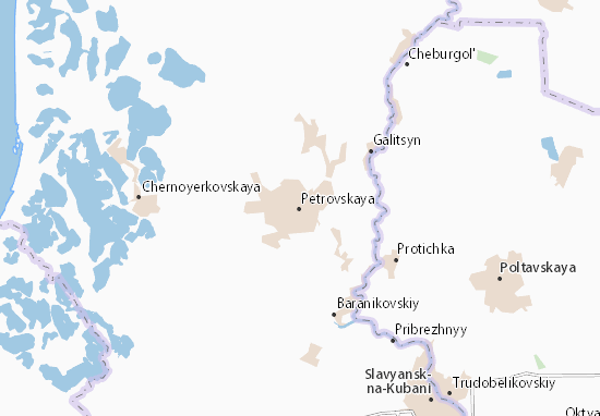 Kaart Plattegrond Petrovskaya