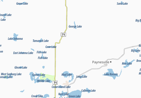 Kaart Plattegrond Georgeville
