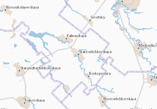 Starovelichkovskaya Map
