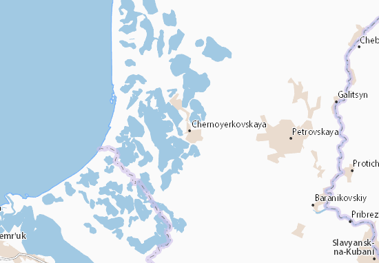 Karte Stadtplan Chernoyerkovskaya