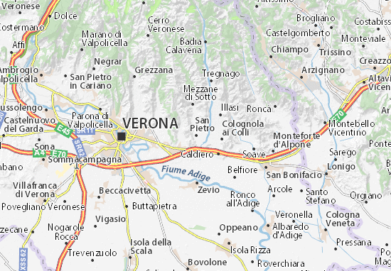 Kaart Plattegrond San Pietro