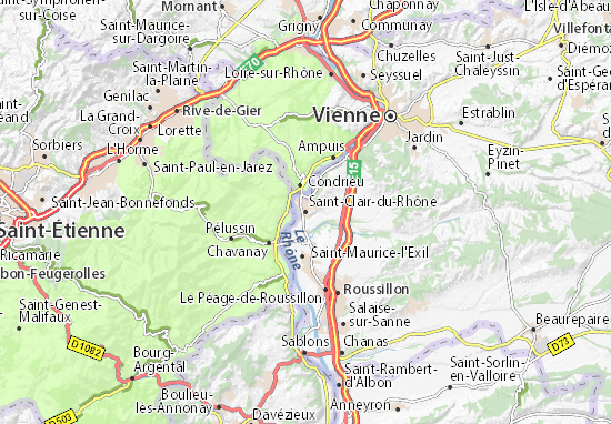 Saint-Clair-du-Rhône Map