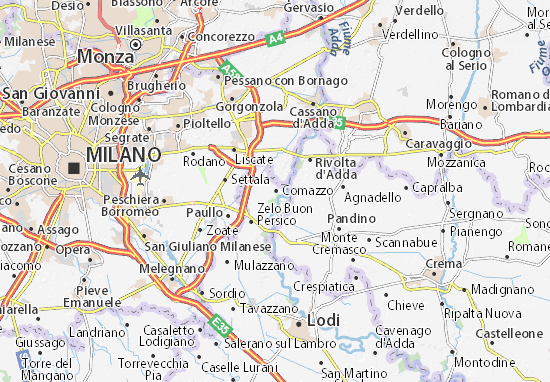 Karte Stadtplan Comazzo