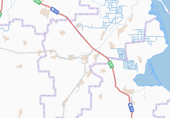 Karte Stadtplan Nyzhn&#x27;ohirs&#x27;kyi