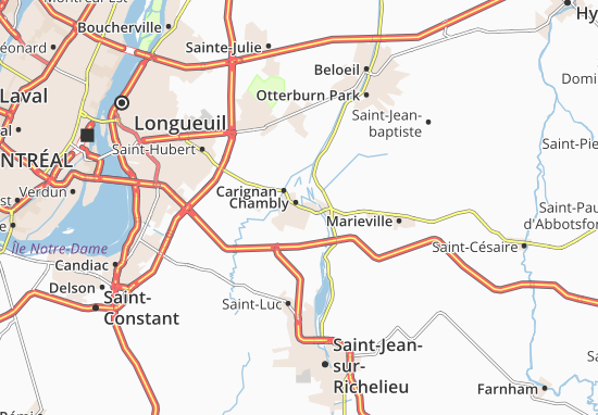 Karte Stadtplan Chambly