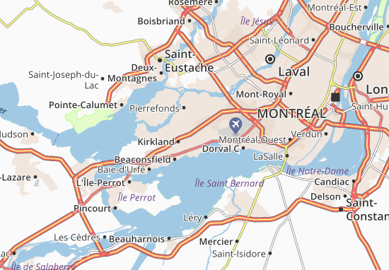 Mapa Pointe-Claire