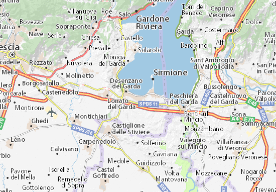 Karte Stadtplan Rivoltella