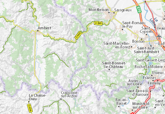 Karte Stadtplan La Chaulme