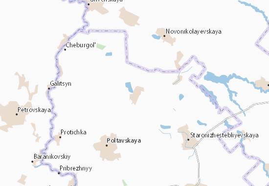 Mapa Starodzhereliyevskaya