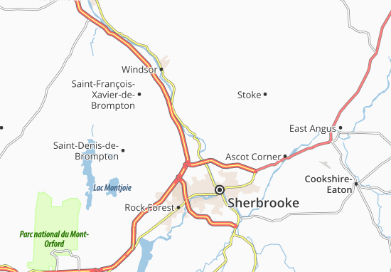 Mapa Bromptonville