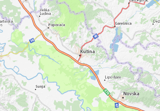 Mapa Kutina