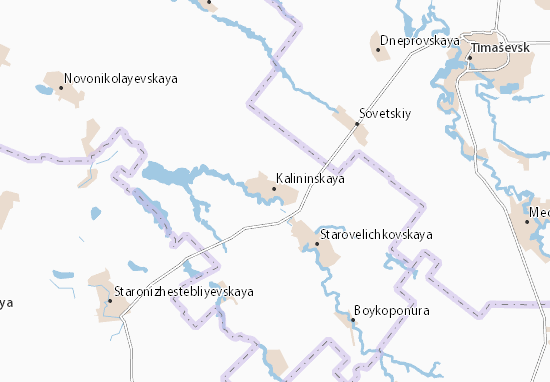 Karte Stadtplan Kalininskaya