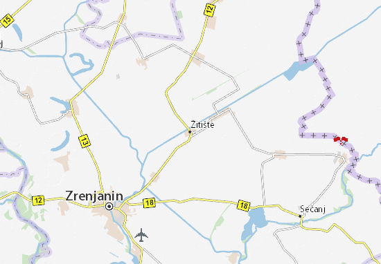 Karte Stadtplan Žitište