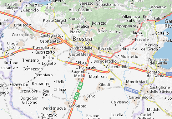 Karte Stadtplan San Zeno Naviglio