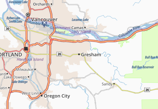 Mapa Gresham