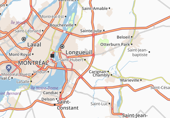 Karte Stadtplan Saint-Hubert