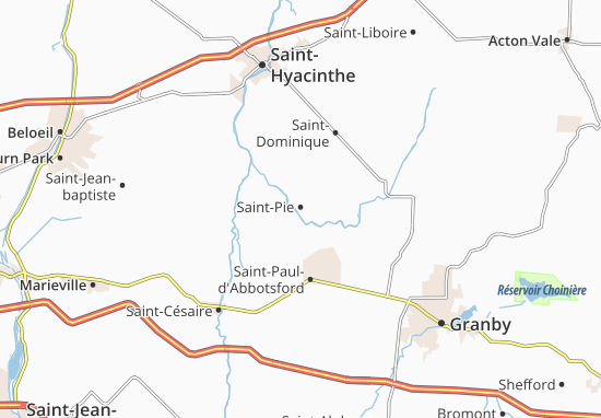 Mapa Saint-Pie