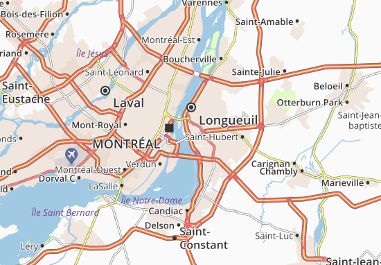Karte Stadtplan Saint-Lambert