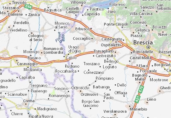Karte Stadtplan Castelcovati