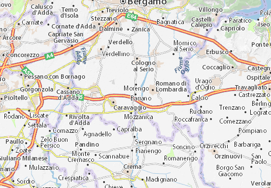 Karte Stadtplan Bariano
