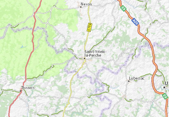 Mapa Saint-Yrieix-la-Perche