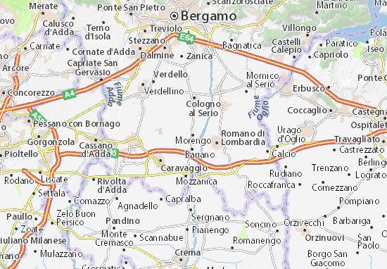 Karte Stadtplan Morengo