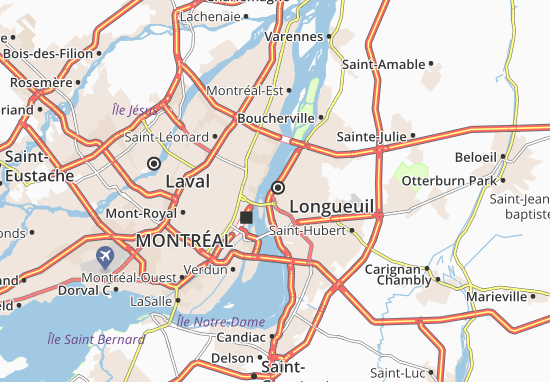 Karte Stadtplan Longueuil