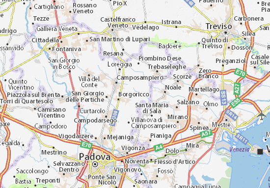Karte Stadtplan Favariego