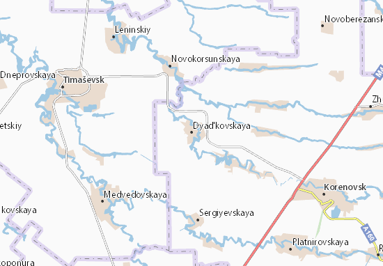 Karte Stadtplan Dyad&#x27;kovskaya