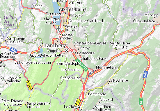 Challes-les-Eaux Map