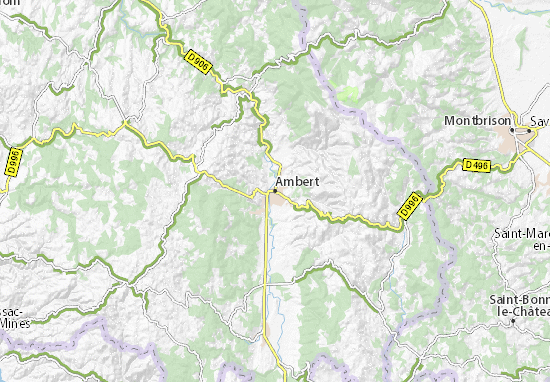 Mapa Ambert