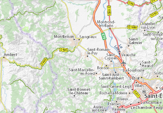 Karte Stadtplan Saint-Georges-Haute-Ville