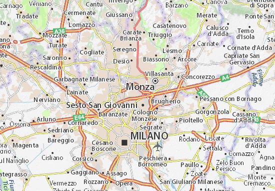 Kaart Plattegrond Cinisello Balsamo
