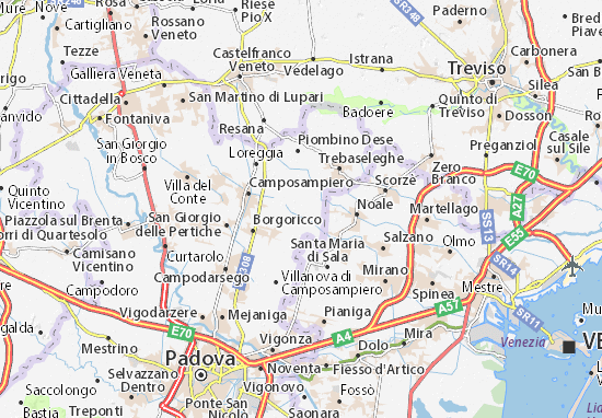 Karte Stadtplan Velo