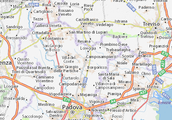Karte Stadtplan Camposampiero