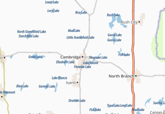 Mapa Cambridge