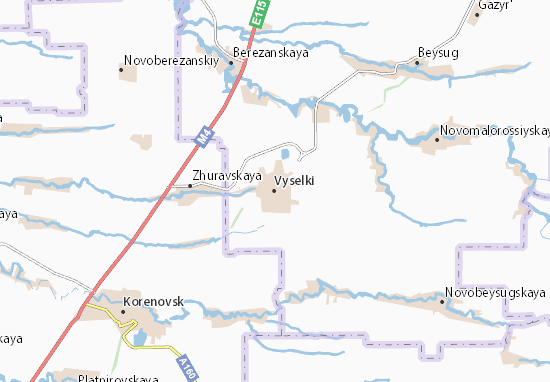 Vyselki Map